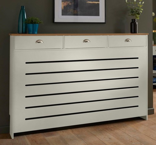 Cream radiator cover - cream,