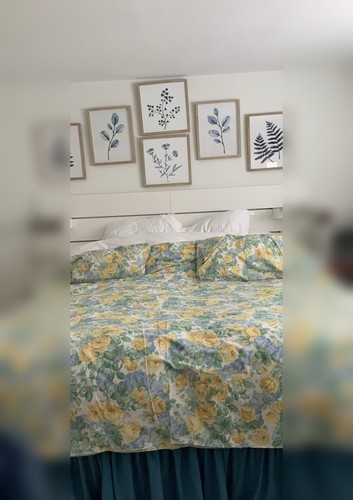 Vintage sanderson floral duvet - vintage,