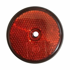 6 x SCREW ON RED REFLECTORS -