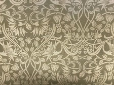 Art Nouveau Morris  FabricLinen SAGE GREY Curtain Blind Upholstery