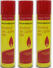 3 x 300ml Ronson Universal Gas