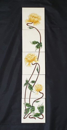 Panel fireplace tiles - of,