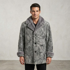 Men’s Grey Astrakhan Fur