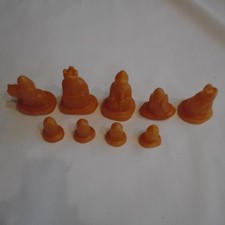 Lewis Chess Men Molds Moulds Supercast for Plaster etc Full Set of 9 Free UK P+P