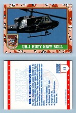 UH-1 Huey Navy Bell #13 Desert Storm 1991 Topps (Uk) Trading Card