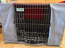 OFFICIAL Kennel Club Approved CRUFTS DOG CRATE 92cm, Croft Cover and Cushion