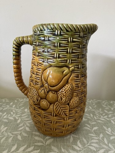 Vintage earthenware jug - vintage,