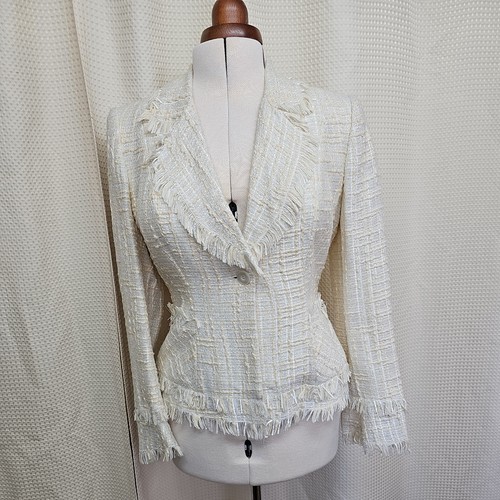 Ivory lady jacket - jacket, fringe
