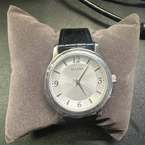 Bulova men silver - men's, black