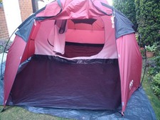 ProAction 4 man Red Tunnel Tent 