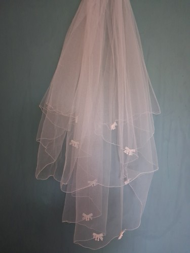 White communion veil tier - veil,
