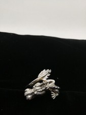 Large Mens Silver Dragon Ring 925 size Z 4 to 5