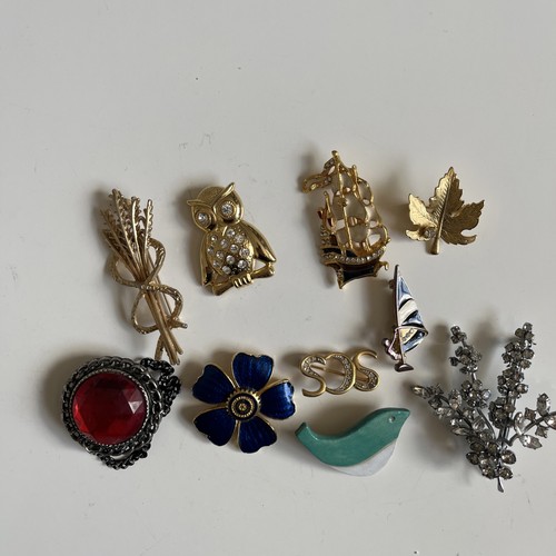 Job lot brooches - job,