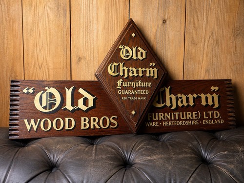 Rare vintage old charm wood - old,