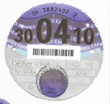 COLLECTABLE CAR TAX DISC ROAD FUND LICENCE    30 04 10
