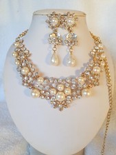 Pearl & Clear Diamante crystal