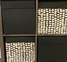 (Lot of 4) Ikea DRONA Storage Box fits Kallax Expedit 13x15x13" Black