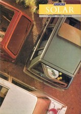 Fiat Solar Limited Editions 1987 UK Market Sales Brochure Panda Uno Regata