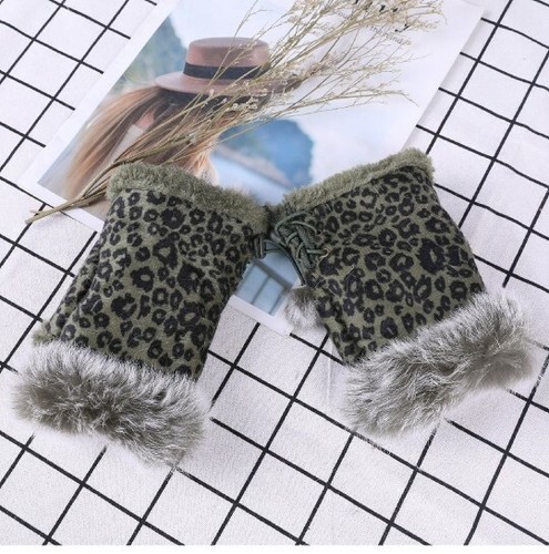 Leopard dots women fingerless - leopard,