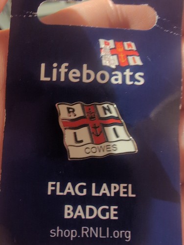 Rnli lifeboat badge cowes - lifeboat,