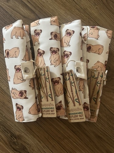 Set bambootique pug canvas - pug,