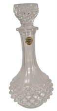 Cristal D'Arques Decanter Lead Crystal Cut French Stopper Liquor Wine 19/24 cm