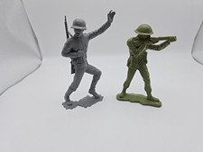 Louis Marx German Soldier Louis Marx British Soldier 6 Inch Figures