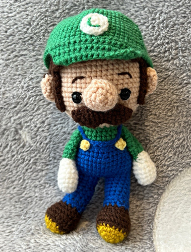 Handmade crochet luigi mini - handmade,