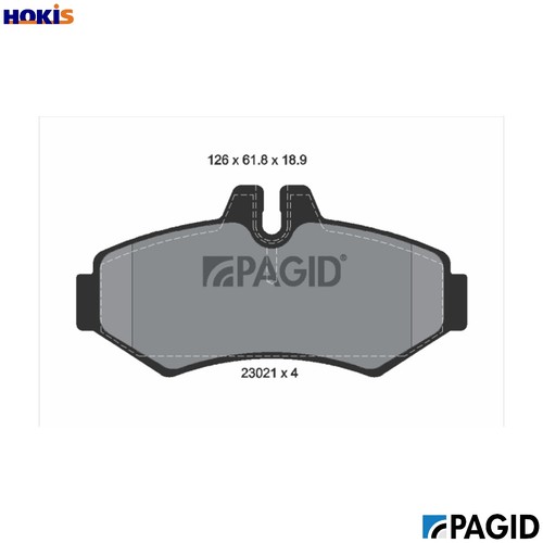 Brake pad set - pad,