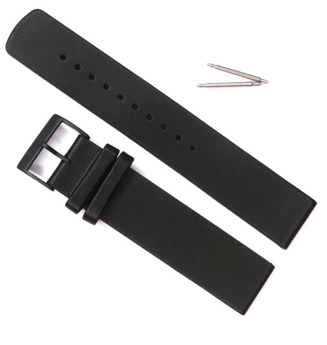 Watch band leather - watch, black