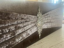 Mink taupe velour crushed - mink,