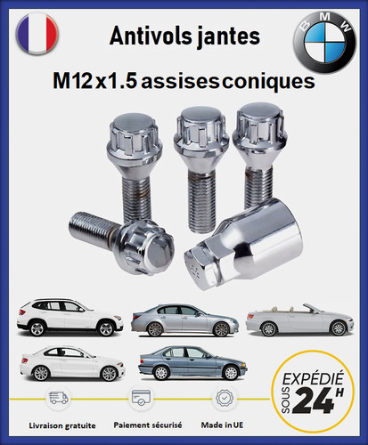 Locking wheel nuts bmw m12x1 - nuts, m12x1.5