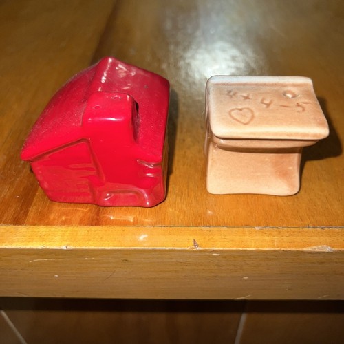 Vintage red schoolhouse - red, &