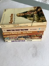 x7 VARIOUS “WESTERN” PAPERBACK BOOKS. 1970s