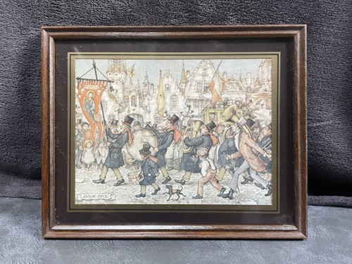 Vintage anton pieck framed - vintage,