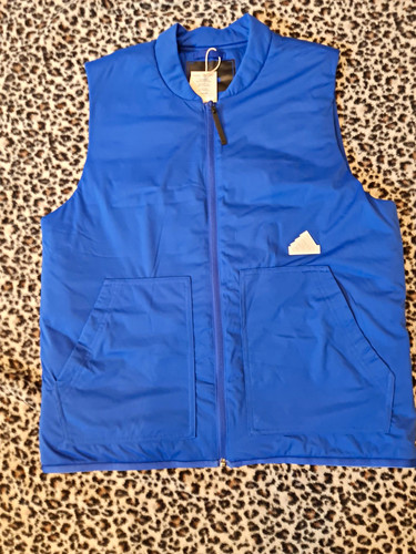 Adidas men blue zip - men, gilet