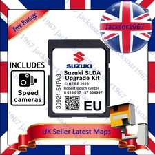 Suzuki SD Card SLDA Sat Nav Map + SPEED CAMERAS Latest Maps