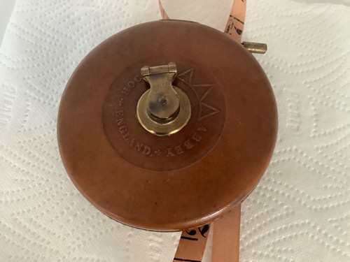 Vintage 1950 leather tape - vintage,
