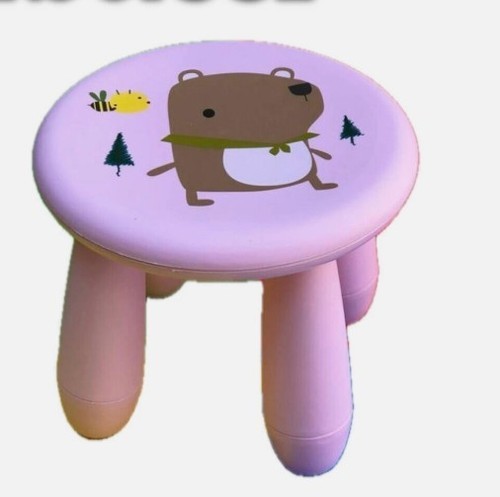 Pink bear toddler - bear, stool