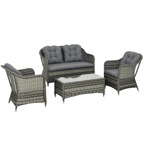 Outsunny pieces rattan sofa - pieces,