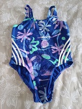 USED ONCE LADIES ‘ADIDAS’ HIGH LEG , FEATURE KEYHOLE BACK SWIMSUIT SIZE 40”