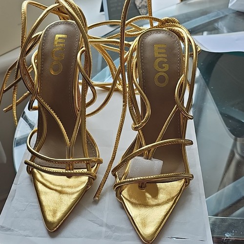 Ego women gold - gold, strappy