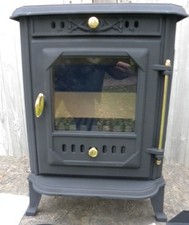 7 KW  Multifuel Stove Log Burner  wood Cast Iron DEFRA , ECO, JA001