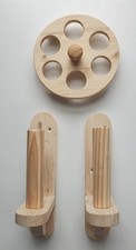 2 Pine Kitchen Roll Holders
