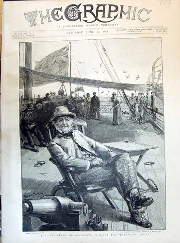 Antique old print 1895 - antique, kiel