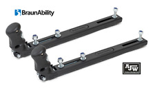 2 x Unwin HAL 3 Seat Fixture BLACK Clamp Runner Tracking Rail Minibus Van