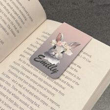 Personalised Magnetic Bookmark Floral Gift For Kids Her Him Book Lover Bookworm