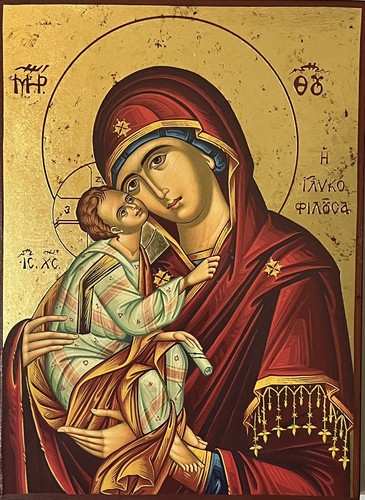 Icon virgin mary - icon, of