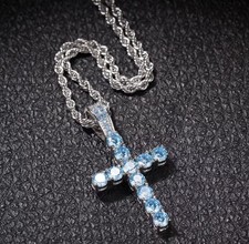 Iced Out Cross Jesus Necklace