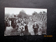 THE SWINGS AT HAMPSTEAD HEATH FAIR  -    A VINTAGE  PRINTED CARD